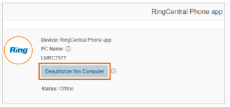 Within its dedicated ringcentral desktop app, users can bookmark documents as well as create favorites, and there's social functionality that allows for example, if you need a local presence, ringcentral will provide your business with access to numbers in up to 200 local area codes. Deauthorizing Previously Used Computers For The Ringcentral Softphone Business Cloud Inc