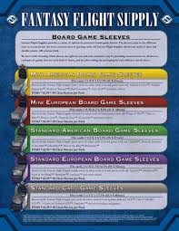 board game sleeves fantasy flight games