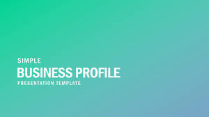 free simple business profile powerpoint