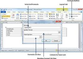 Add Formula In Word 2010