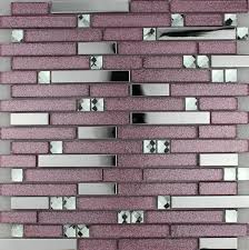 Purple Pink Glass Mosaic Tile