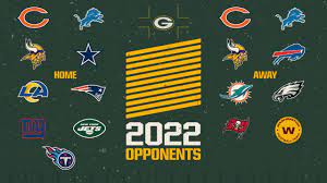 opponents on the Packers' 2022 schedule