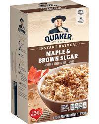 instant oatmeal maple and brown sugar