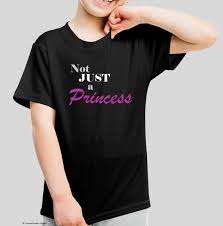 Childs Black Not Just A Princess T Shirt