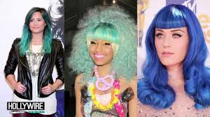 Share the best gifs now >>>. Demi Lovato Vs Nicki Minaj Vs Katy Perry Best Blue Hair Youtube