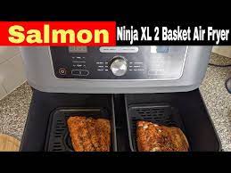 salmon fillet ninja foodi xl 2 basket