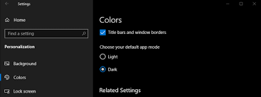 windows 10 dark mode how to turn it on