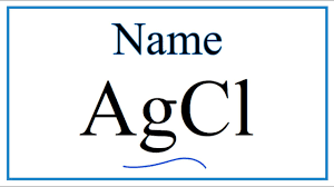 how to write the name for agcl you