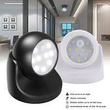 360 Battery Operated Indoor Outdoor Night Motion Sensor Security Led Light Lamp Ebay