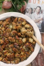 oyster stuffing or dressing burnt