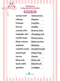 The baby shower word scramble puzzles below are page 7/44. 25 Free Printable Baby Shower Word Scramble Games