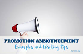 Need a sample of change of ownership announcement letter? Promotion Announcement Examples And Writing Tips Cleverism