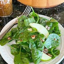 spinach salad with maple dijon dressing
