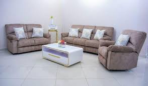 victoria fabric recliner sofa set