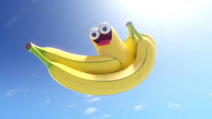 funny banana animated ilration