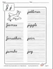 Learn cursive handwriting with pencil pete! Writing Cursive J Cursive Practice Worksheets Teachervision