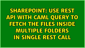 use rest api with caml query to fetch
