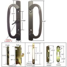 patio door handle kit w mortise lock
