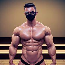 muscle, mask, gay, sex, 3D - Arthub.ai