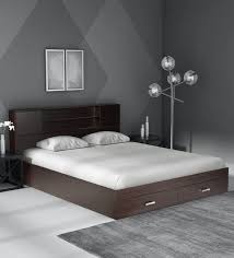 Modern & cutting edge bedroom furniture plus sets. Buy Yuuna King Size Bed With Storage In Wenge Finish Mintwud By Pepperfry Online Modern King Size Beds Beds Furniture Pepperfry Product