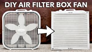 simple diy air filter box fan build