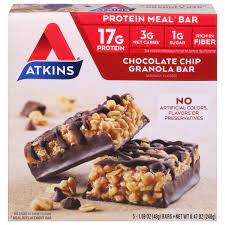 atkins protein meal bar chocolate chip
