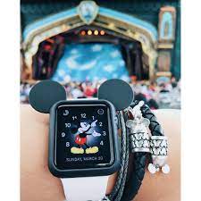 Ốp silicone hình chuột Mickey đáng yêu cho Apple Watch 38Mm / 42Mm  /40mm/44mm，se/6/5/4/3 / 2 / 1