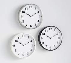 Standard Wall Clocks Pottery Barn