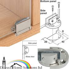 2 X Hafele Unsprung Glass Door Inset