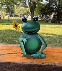 Frog Garden Statue Fun Garden Yard Art