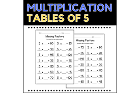multiplication tables missing factors