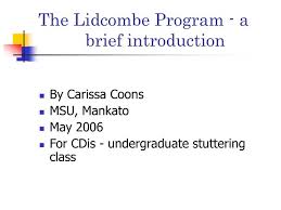 Ppt The Lidcombe Program A Brief Introduction Powerpoint