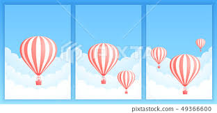 hot air balloon cloud scape promo