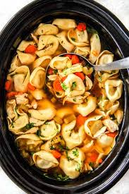 slow cooker en tortellini soup