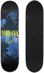 Apply some and use it though if you want, just be careful Yagaohao Nirvana Band Logo Skateboard Deck 7 5x31inch Amazon Ca Sports Outdoors
