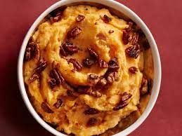 Healthy Mashed Sweet Potatoes With Pecans gambar png