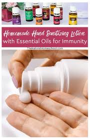 homemade hand sanitizing lotion with