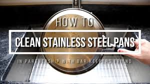 cleaning stainless steel pots pans