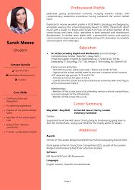 cv exle for retail job with no