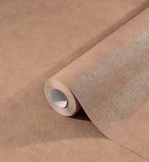 non woven wallpaper linen rust brown