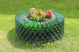 Reuse Glass Bottles In Your Garden