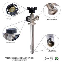 If so, you must take immediate action. The Plumber S Choice 4 In Anti Siphon Sillcock Frost Free Outdoor Faucet With 1 2 In Mip Sweat Connection And 3 4 In Hose Bib Sillvac4 The Home Depot