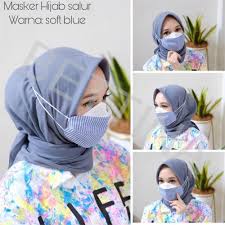 Gambar kartun muslimah harry kennedy: Jual Masker Hijab Salur 3ply Penutup Wajah Fashionable Jakarta Barat Denysono Tokopedia