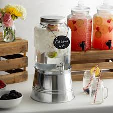 Mason Jar Glass Beverage Dispenser With