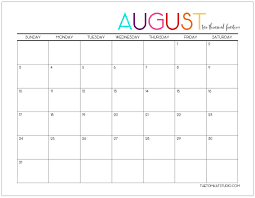 July And August 2015 Printable Calendar Icalendars Net Bright