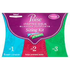Poise Impressa Incontinence Bladder Supports Sizing Kit 6 count.