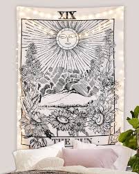 The sun tarot card radiates with optimism and positivity. Tarot Sun Tapestry Tarot Tapestry Tapestry Girls