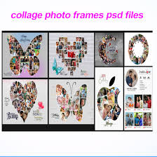 10 family photo collage psd collection