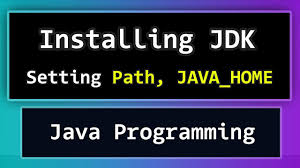 set path and java home for java