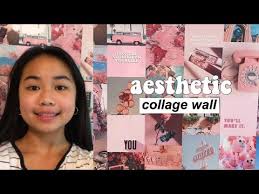 making my pink aesthetic wall collage